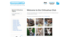 Desktop Screenshot of chihuahuaclub.org